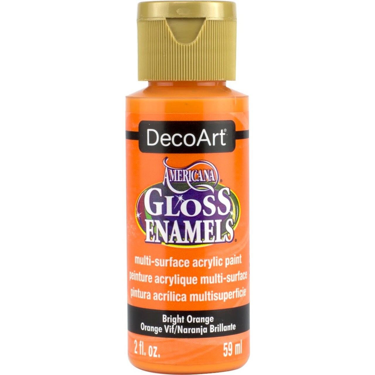 DecoArt Americana Gloss Enamels Acrylic Paint 2 oz – Durable Gloss Finish for Wood, Glass & Ceramics